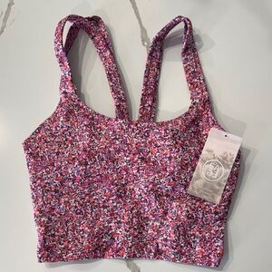 Sage Women's Multicolor Floral Sports Bra Tank Size S NWT